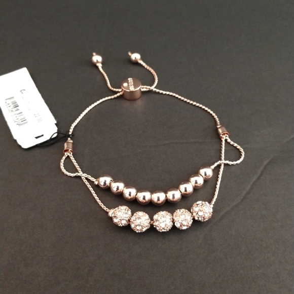 Guess Jewelry - Guess Pavé Double Row Slider Bracelet